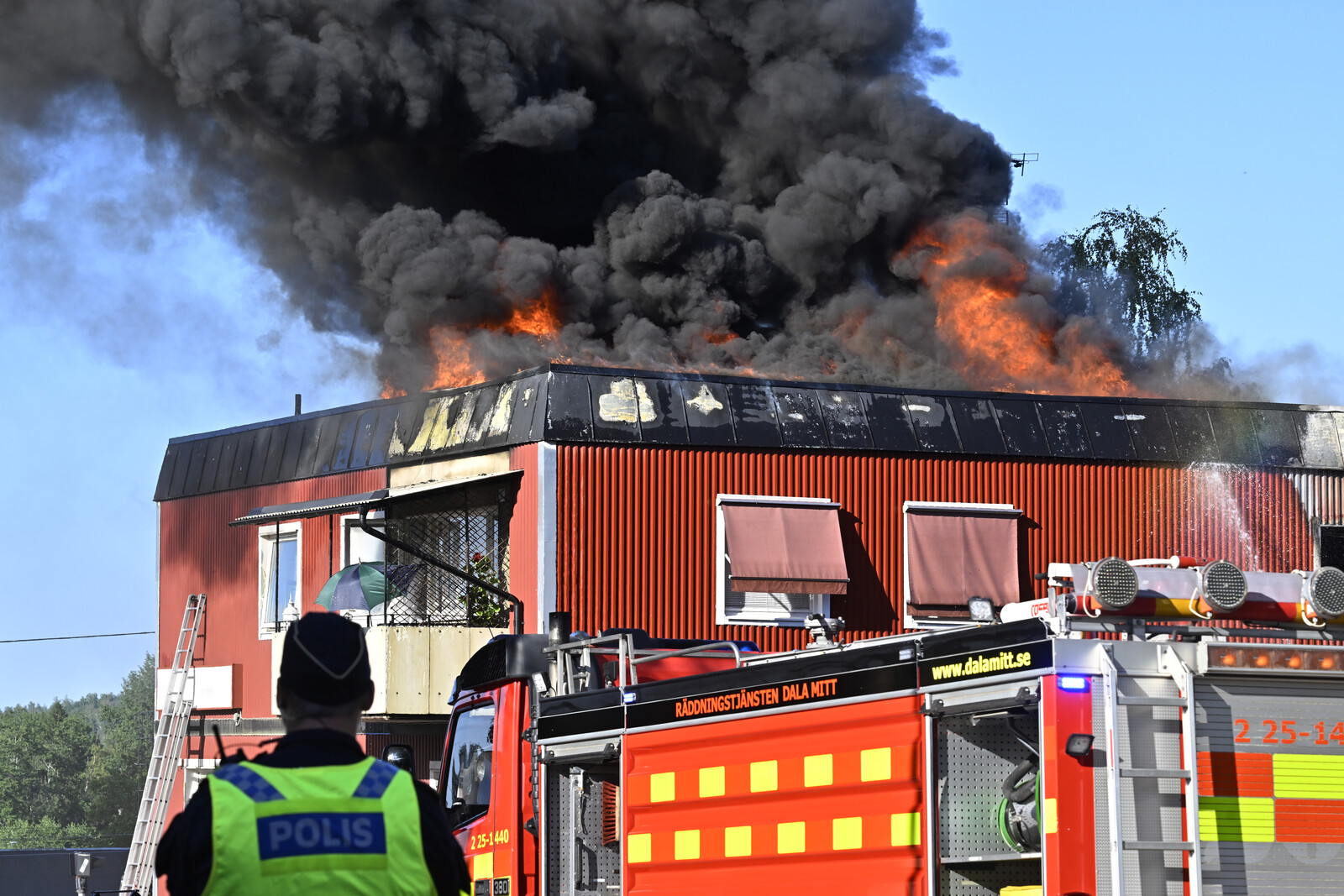 Säter Apartment Fire Sends One to Hospital
