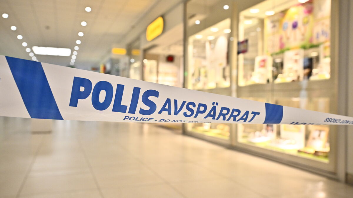 Masked robbers attack gold shop in Upplands Väsby shopping mall north of Stockholm