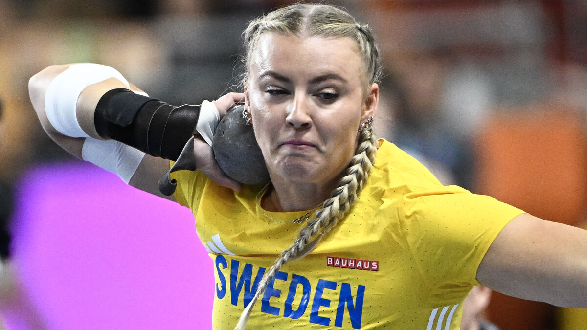 Axelina Johansson superior in college championships with a 19.92‑meter throw