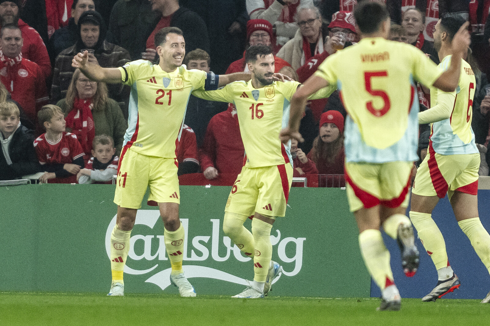 Spain secured the group win in the Nations League