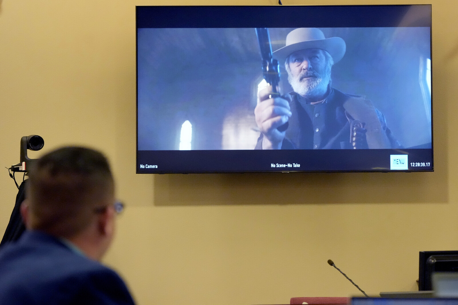Baldwin's film is shown - three years after the fatal shooting