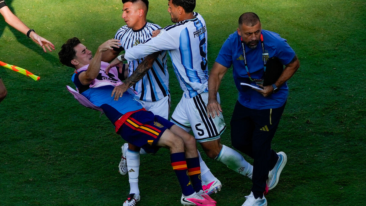 Argentina faces FIFA punishment over World Cup brawl and Falklands banner