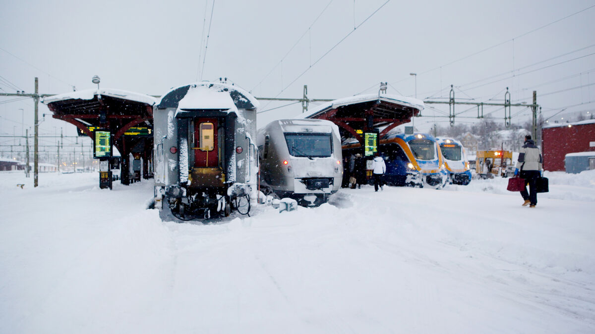 All train traffic north of