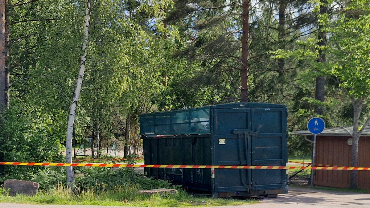 Boy dead after becoming trapped in container in Sandviken