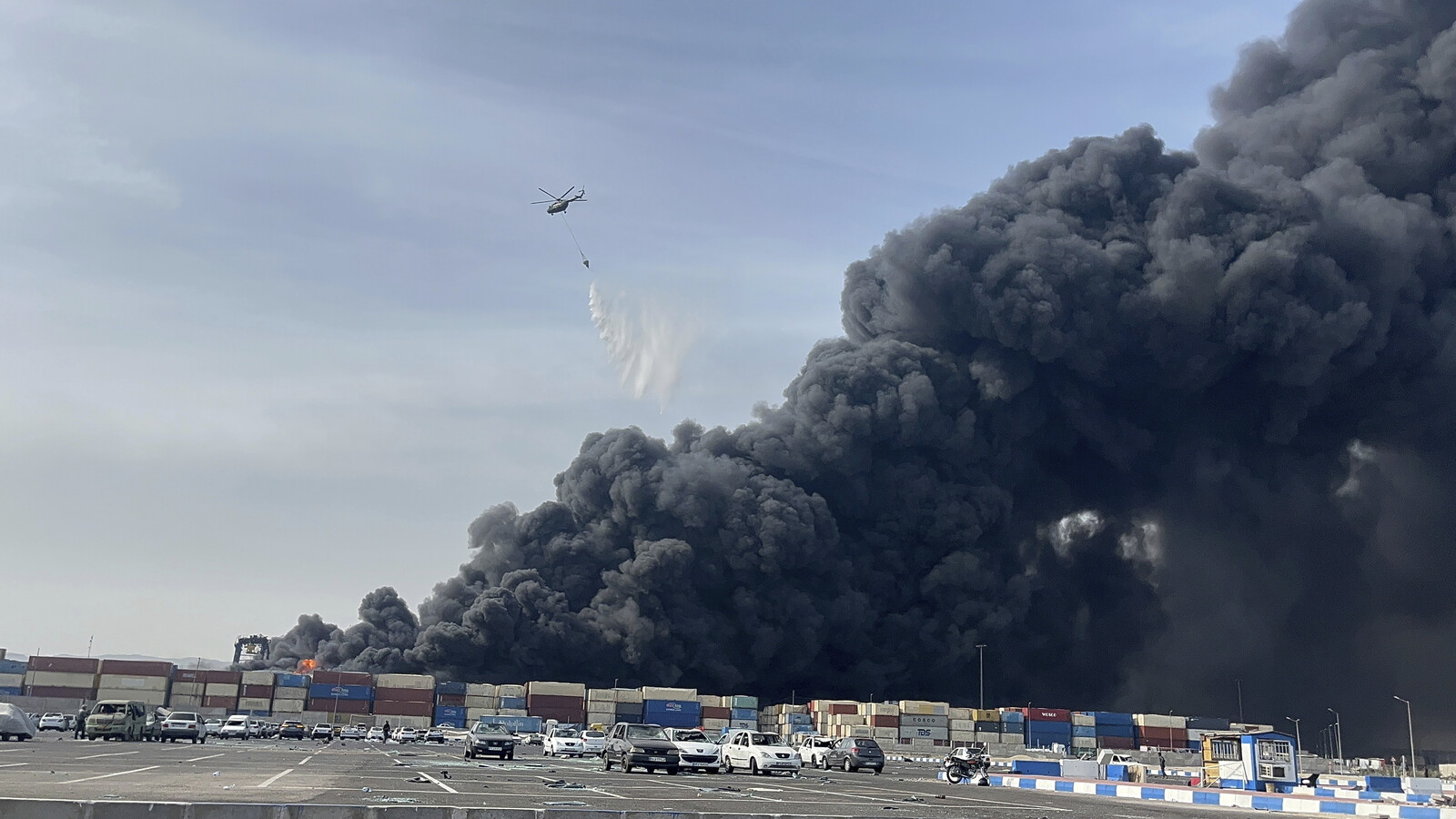Fire Intensifies After Massive Explosion in Bandar Abbas, Iran