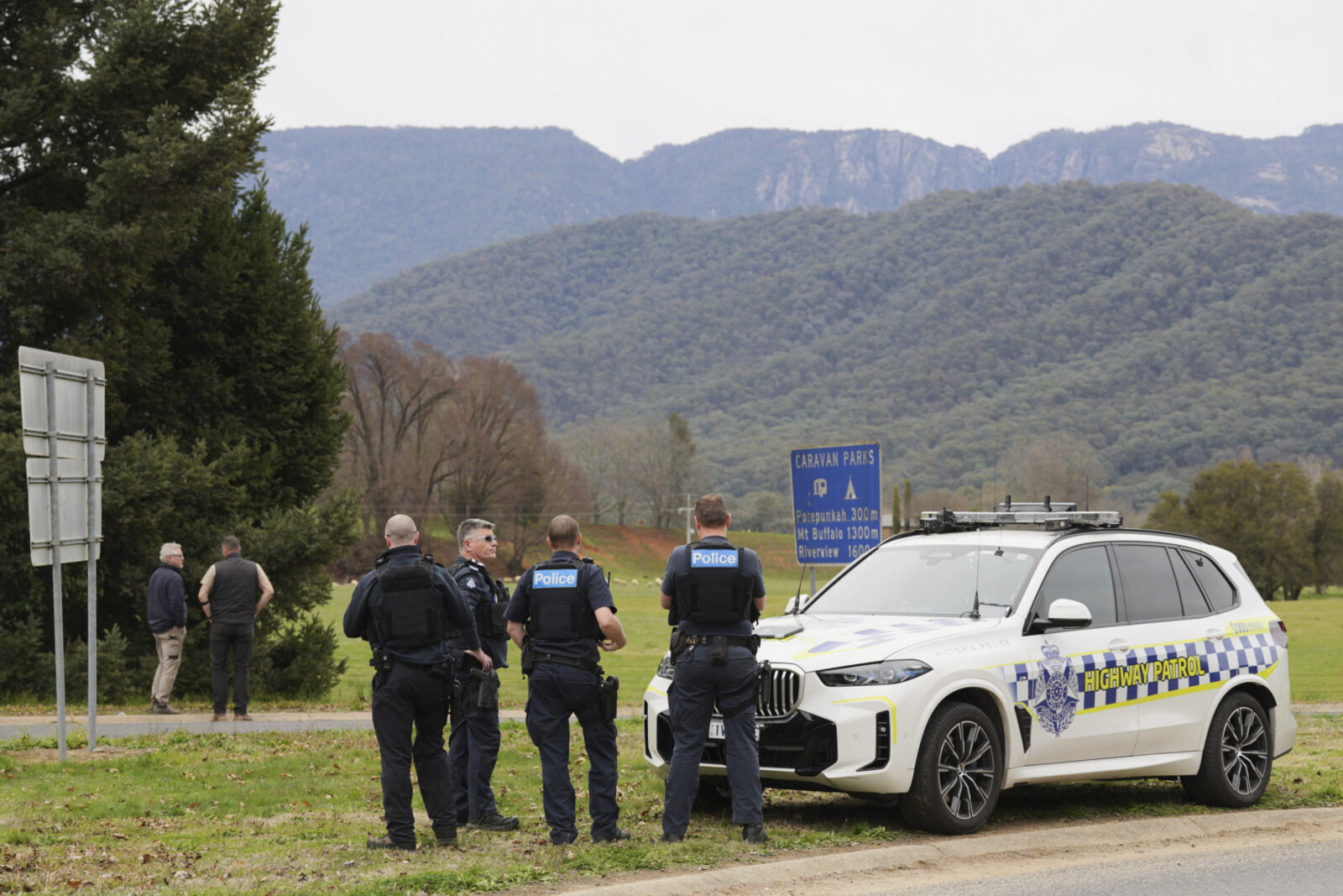 Manhunt Underway for Suspected Police