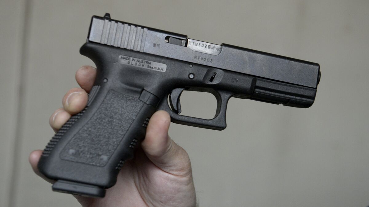 Soldier practicing pistol draw at F17 squadron in Kallinge fired a stray shot