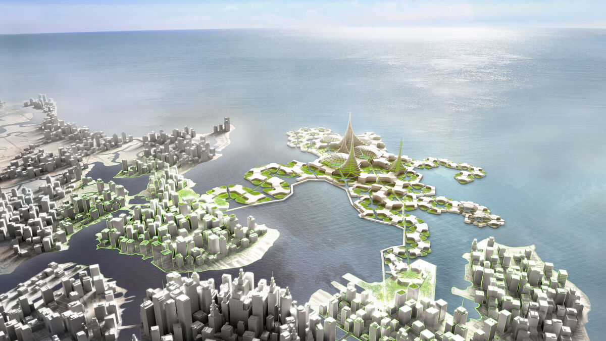 The floating house of the
