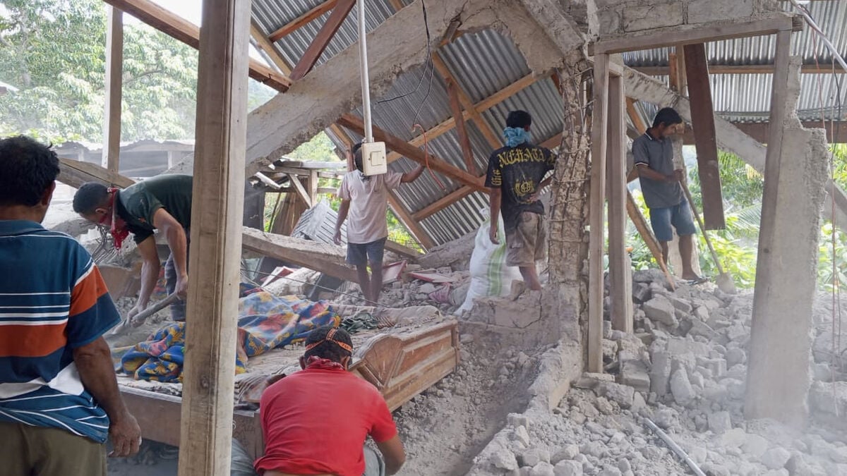Powerful earthquake strikes eastern Indonesia, at least 20 dead