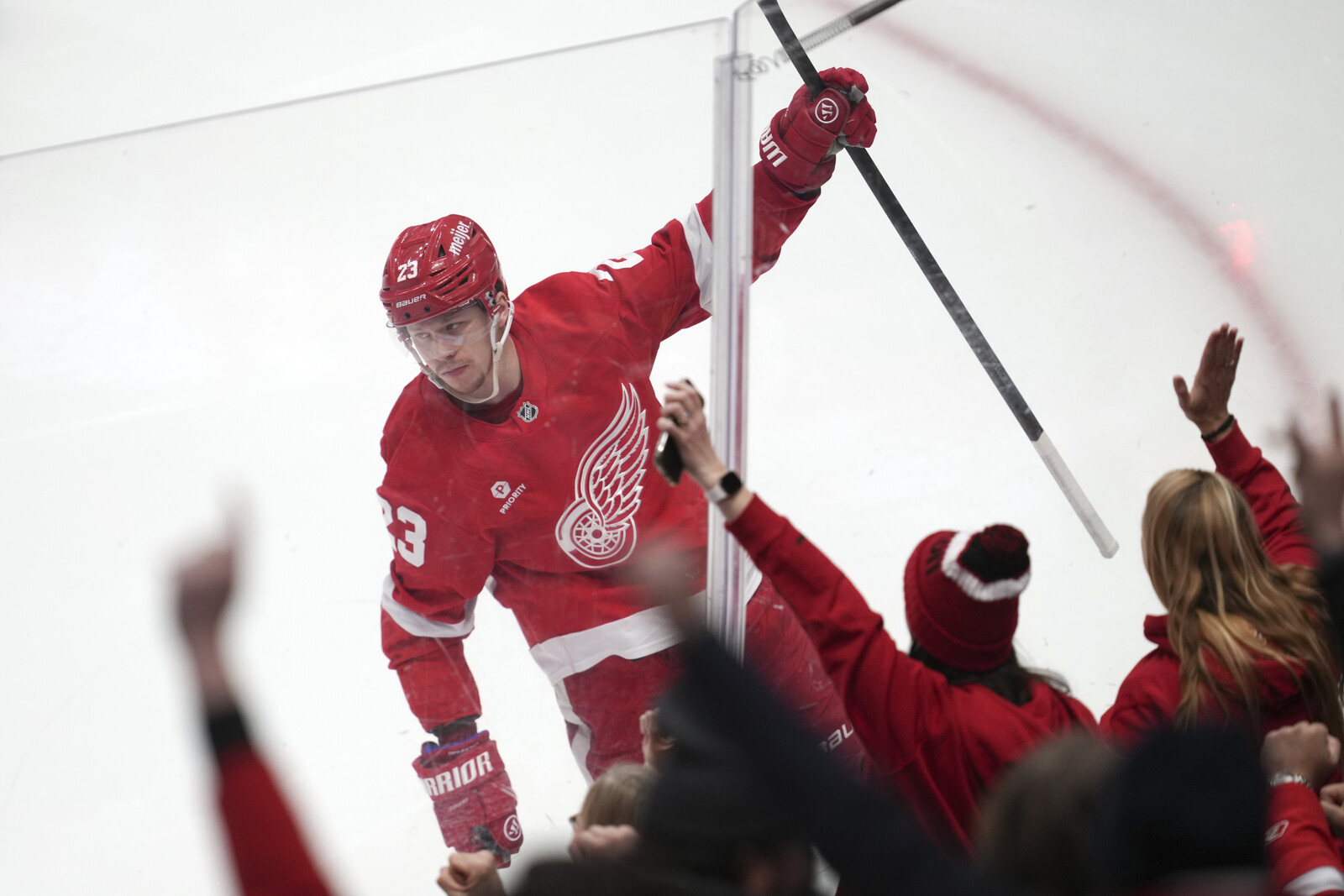 Lucas Raymond Sets New Career High in Detroit's Win Over Boston