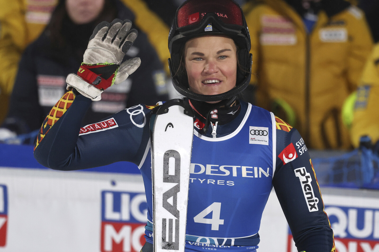 Swenn Larsson fourth in slalom premiere
