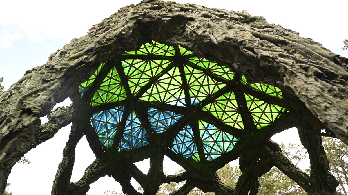Princess Estelle's new sculpture gives a feeling of the Northern Lights