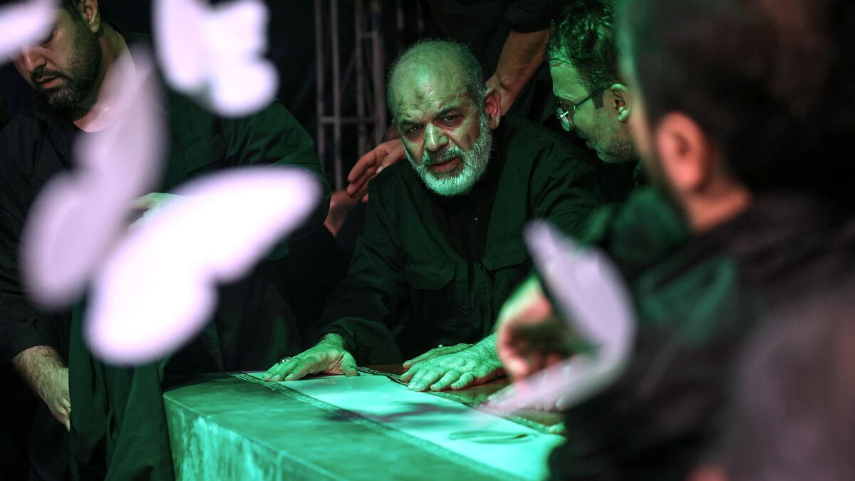 Iran Revolutionary Guard commander Ahmad Vahidi makes first public appearance since war began