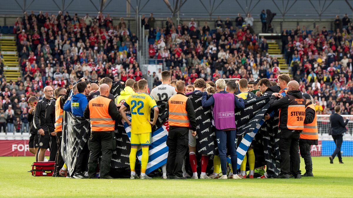 Christian Eriksen collapsed on the pitch, taken to hospital