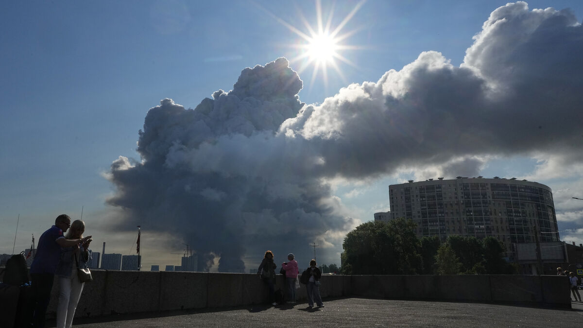 Wildberries warehouse catches fire after