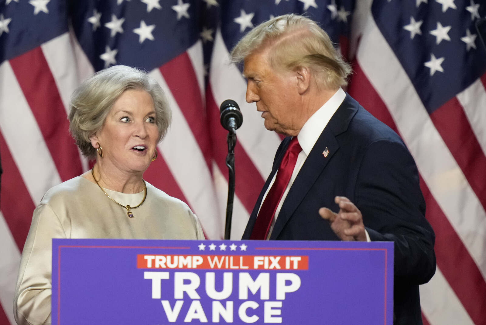 She becomes Trump's chief of staff