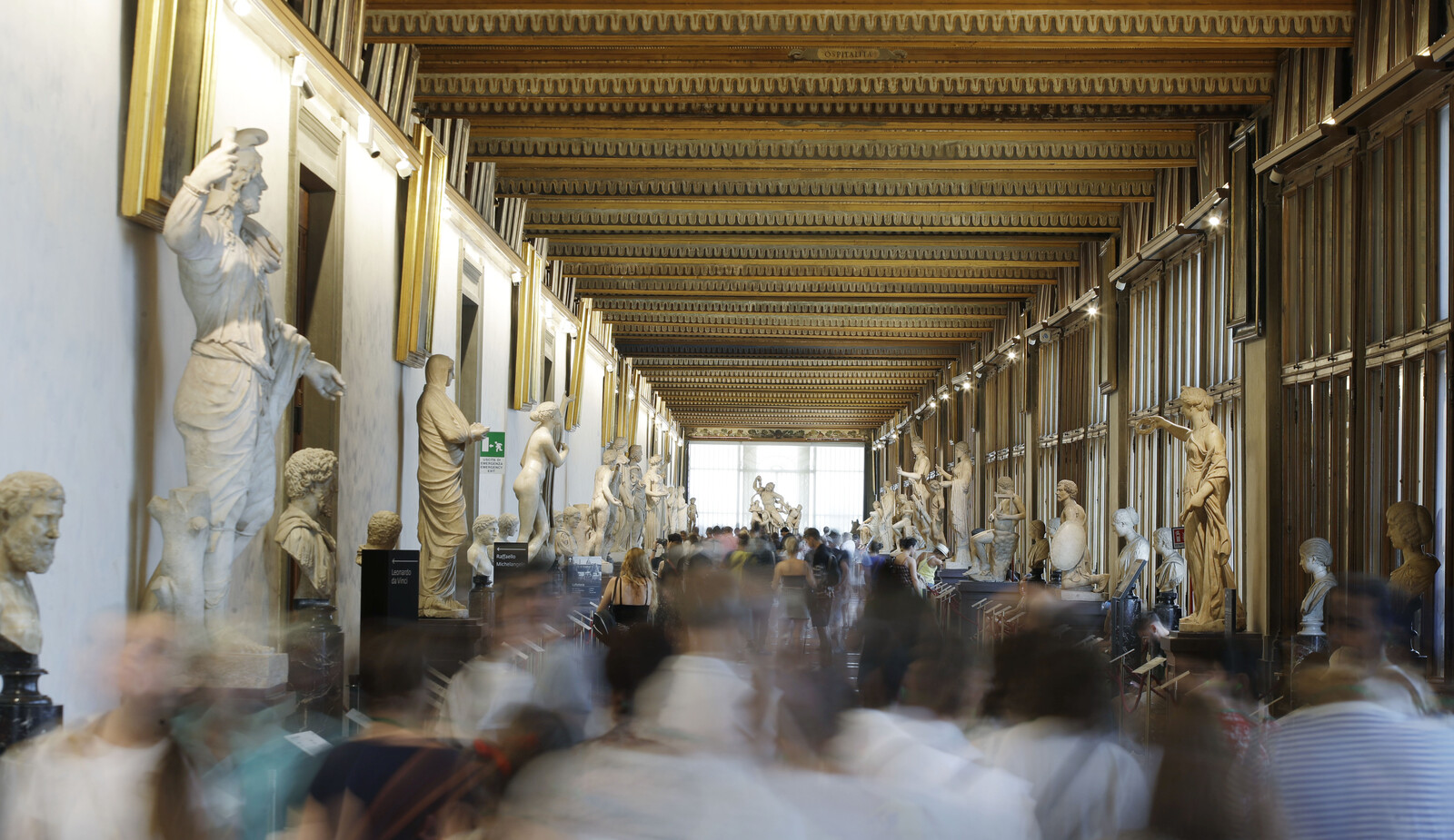 Tourist Damages 18th Century Painting at Uffizi Gallery with Selfie
