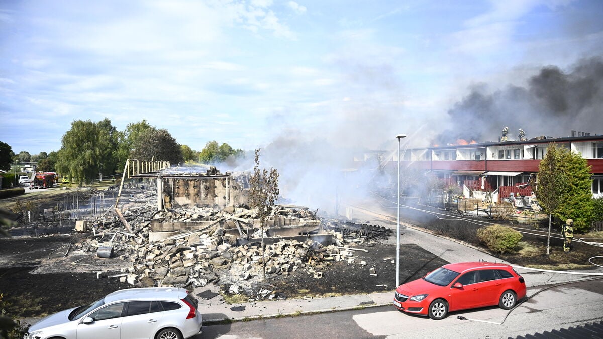 At least 18 apartments destroyed
