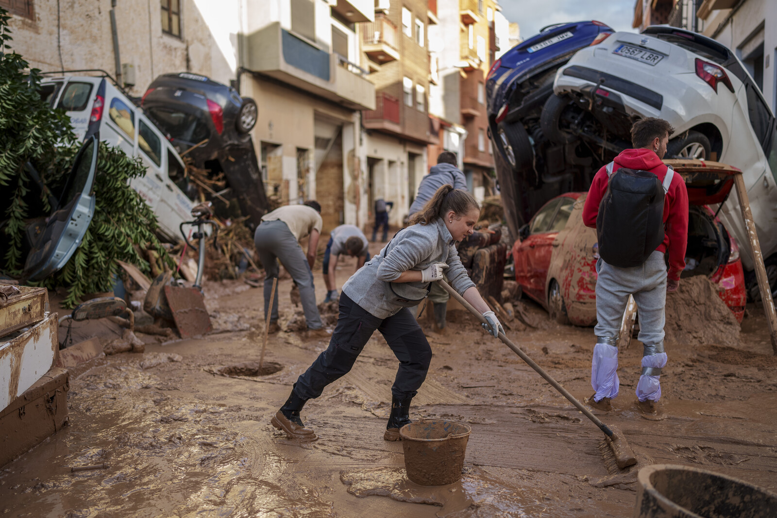 This is the epicenter of the flood: "A battlefield"