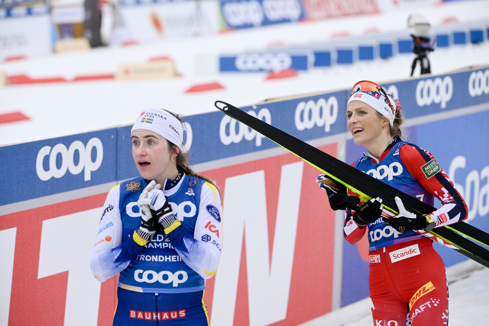 Johaug's response to the Swedish "finger gesture"