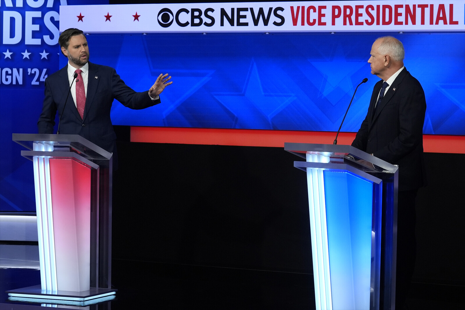 Tense about migration when Vance met Walz