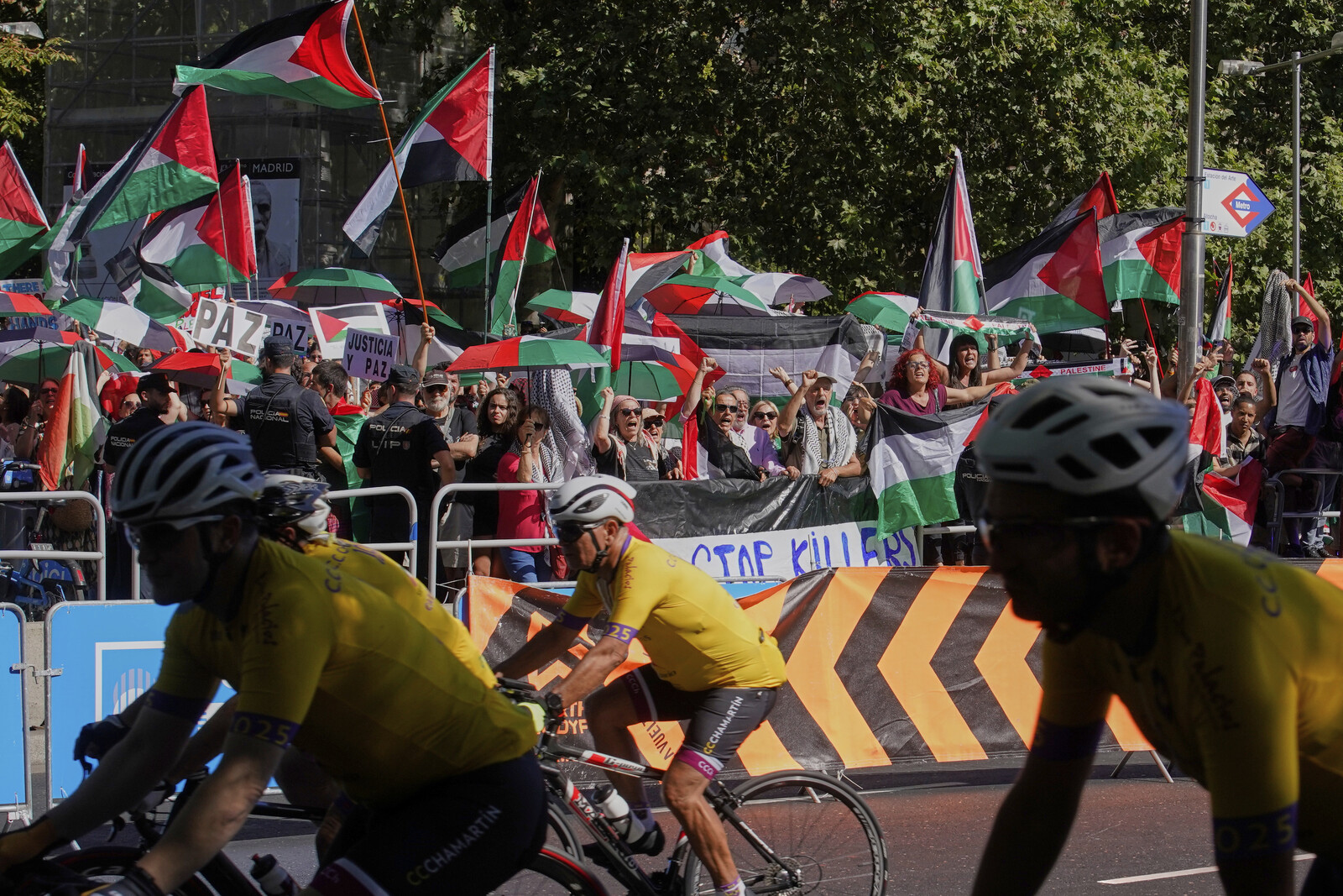 Tour of Spain Final Stage Canceled Amid Protests in Madrid