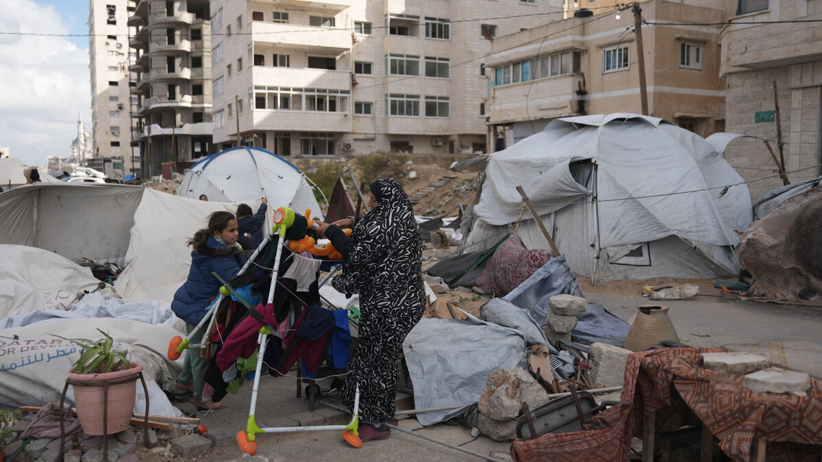 Cold and rain in Gaza
