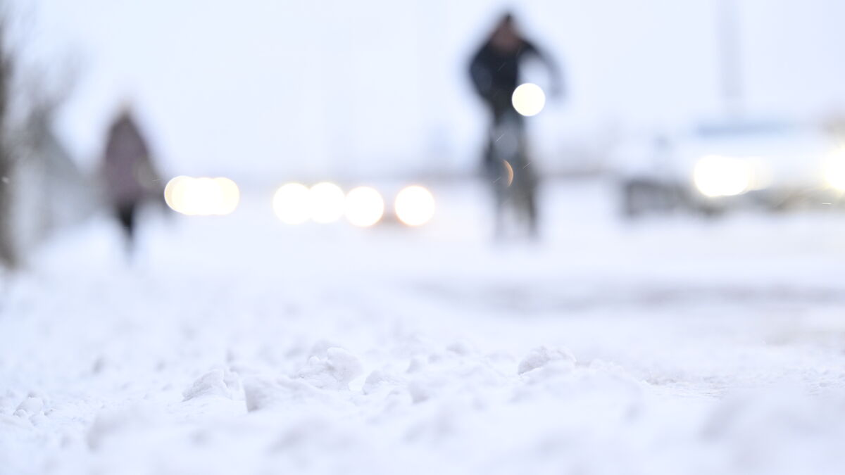 Warning for snowfall in the Stockholm area