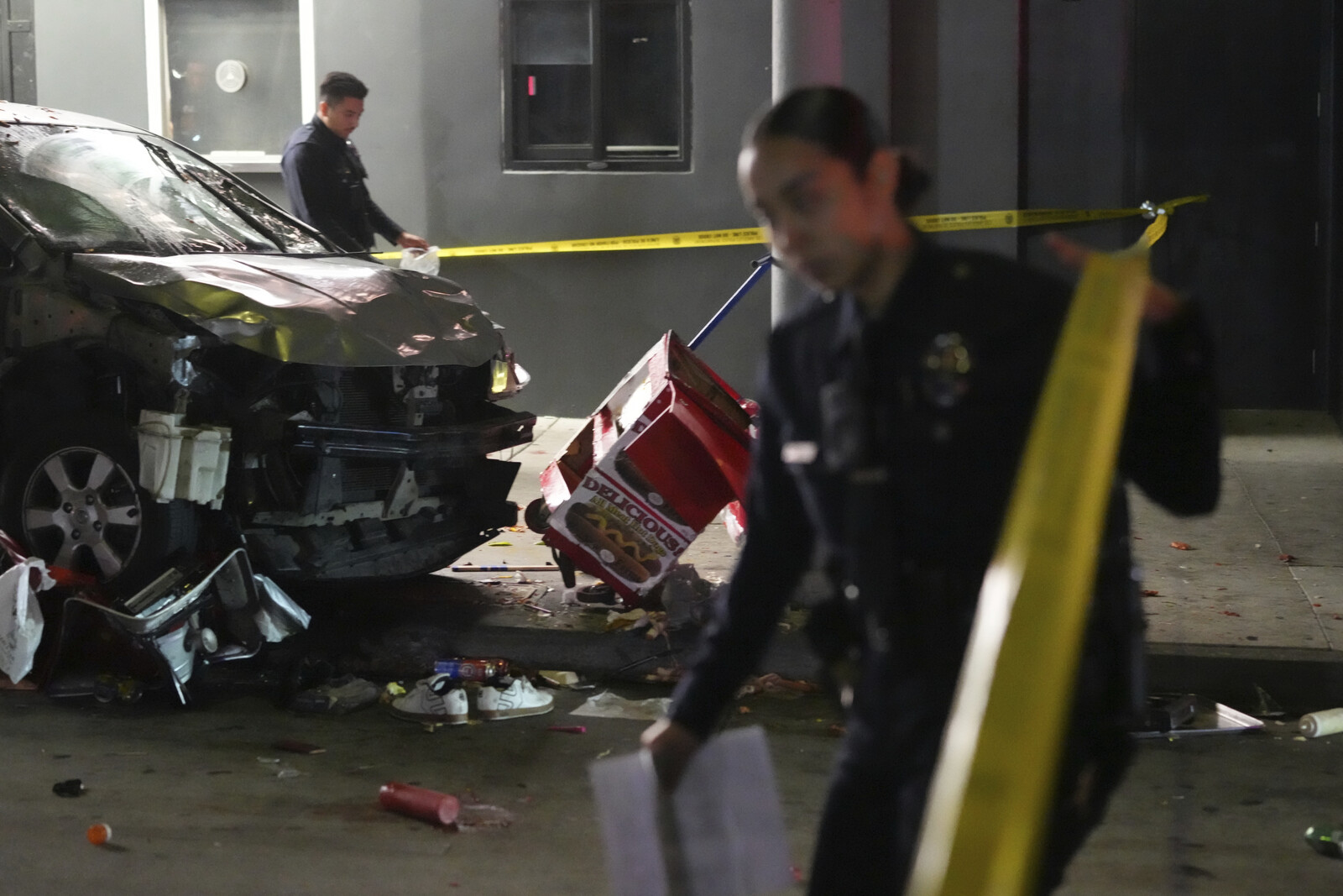 Man Detained for Driving Into
