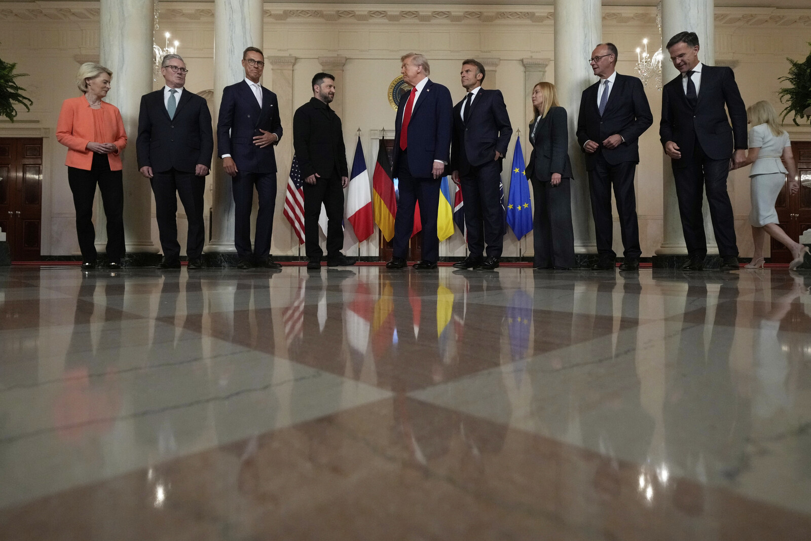 European Leaders Relieved by Defense Guarantees After White House Talks