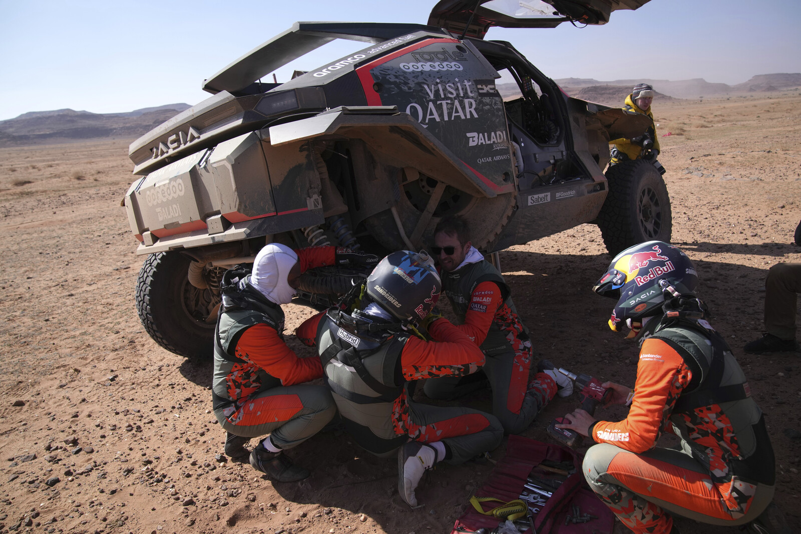 Loses stage win – had no spare tire