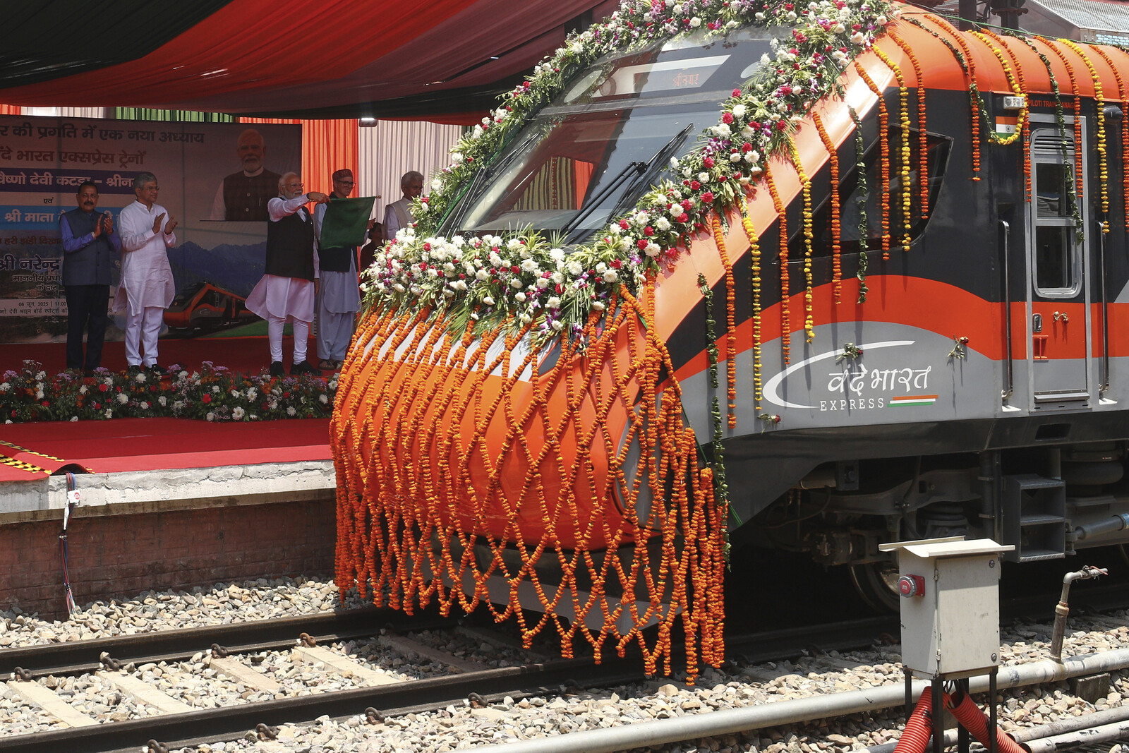 Modi Inaugurates Controversial Railway in