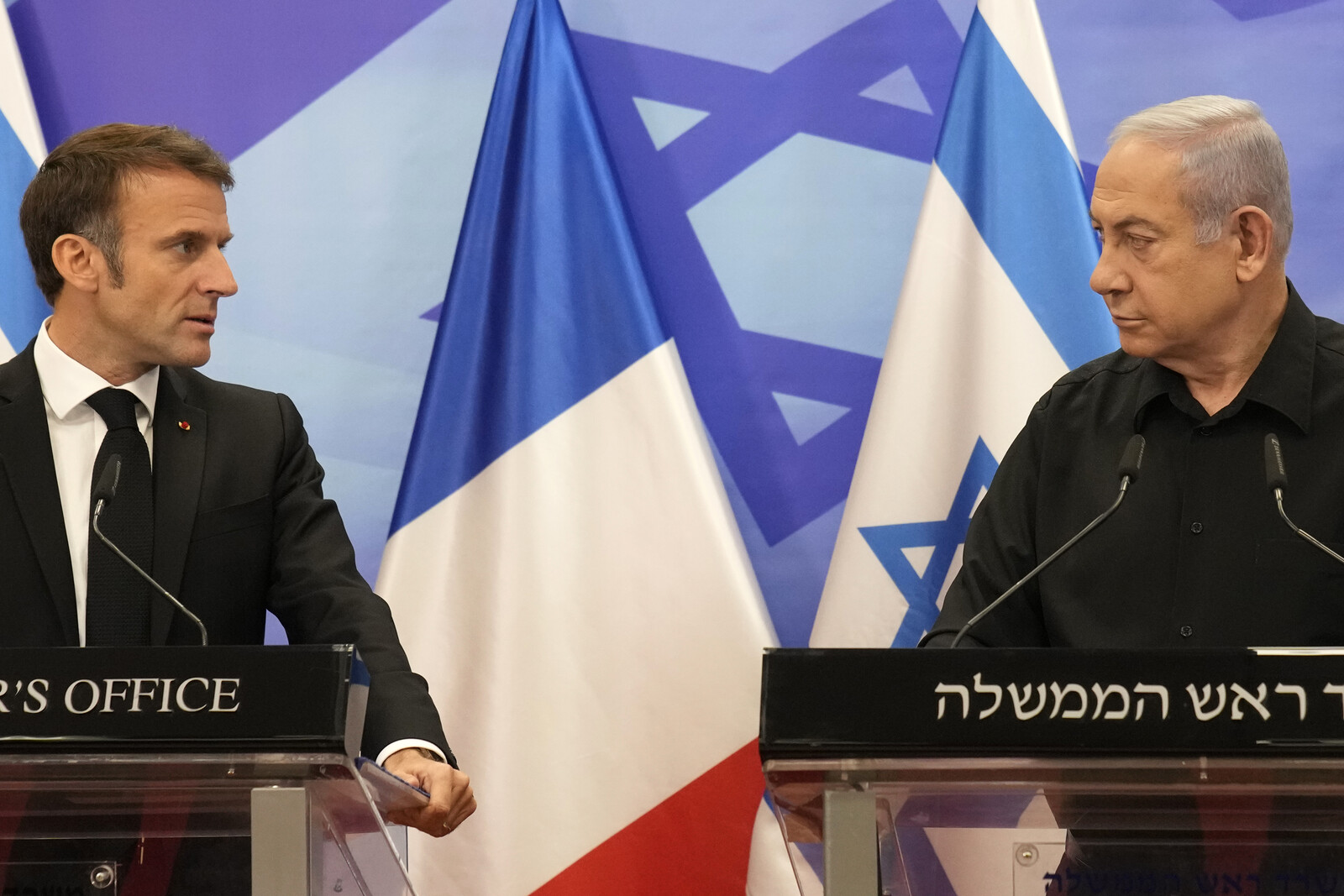 Netanyahu and Macron Clash Ahead
