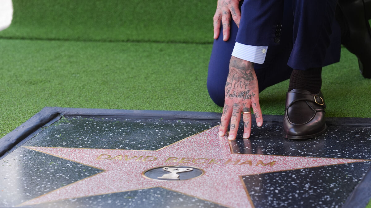 David Beckham receives Hollywood Walk of Fame star