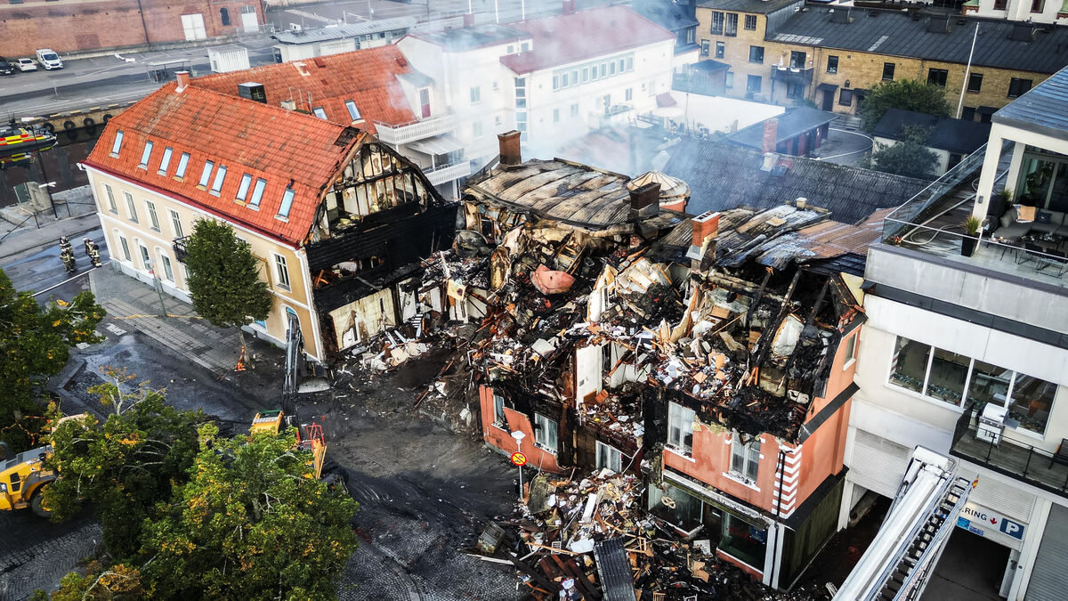One of Karlshamn's oldest properties destroyed in fire, city architect says it's incredibly tragic