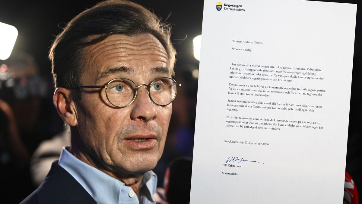 Kristersson after resigning: There is no clear winner yet