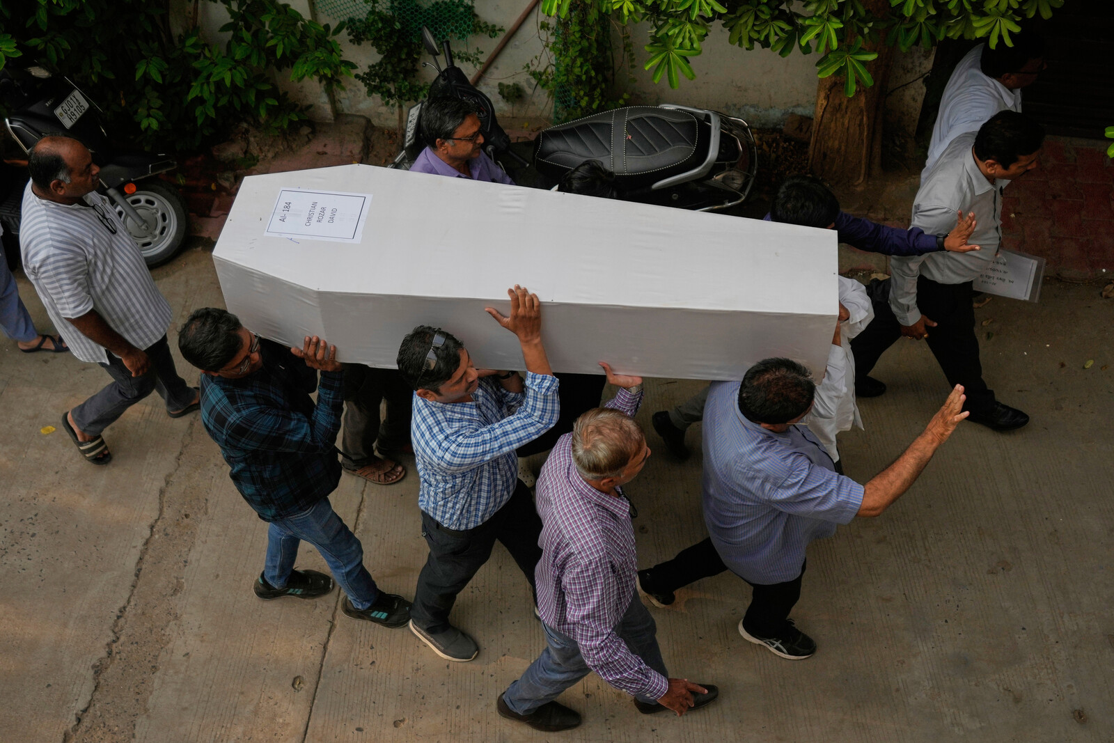 Remains of Ahmedabad Plane Crash