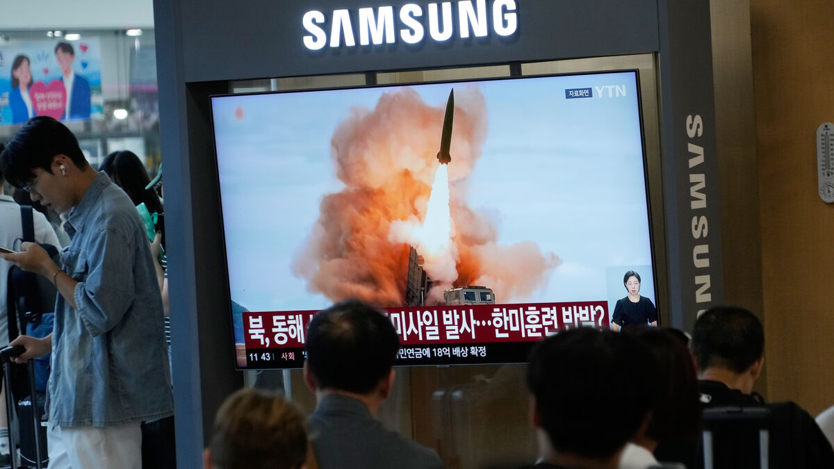 North Korea fires about 10 ballistic missiles from east coast, South Korea says