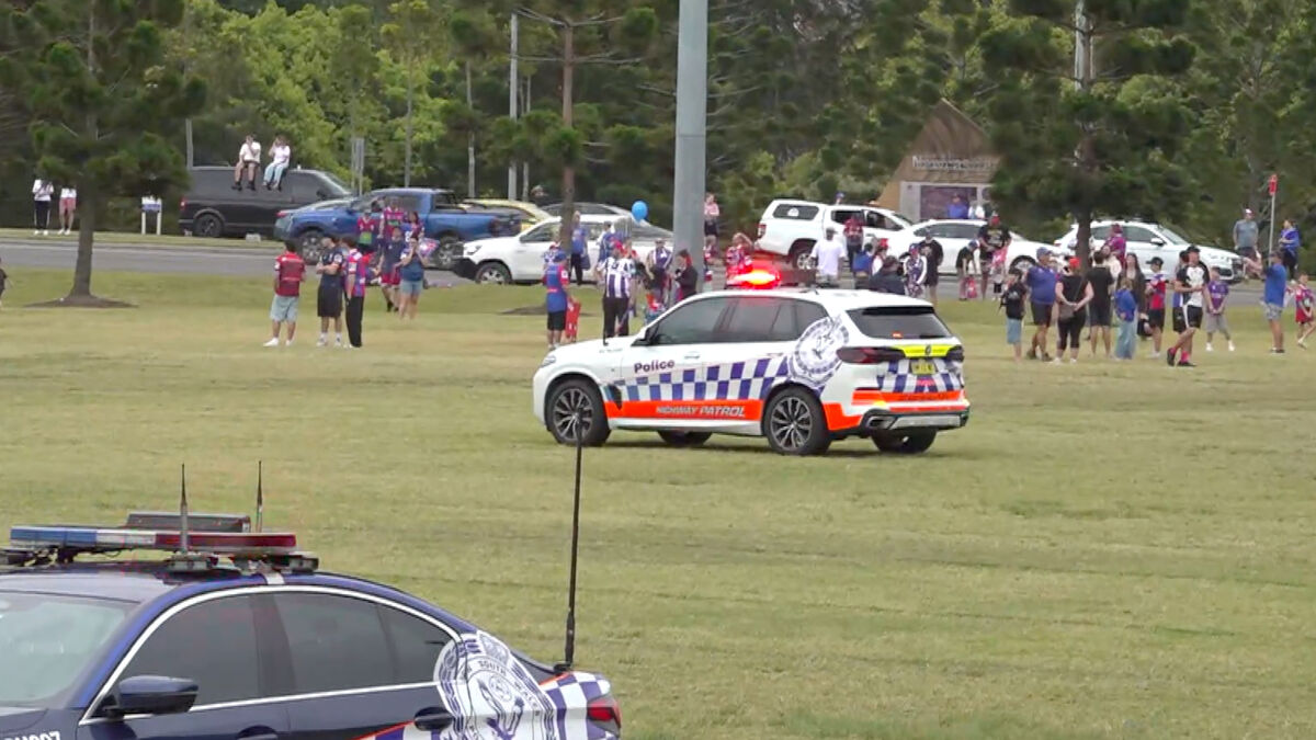 Car crashes into Newcastle Knights