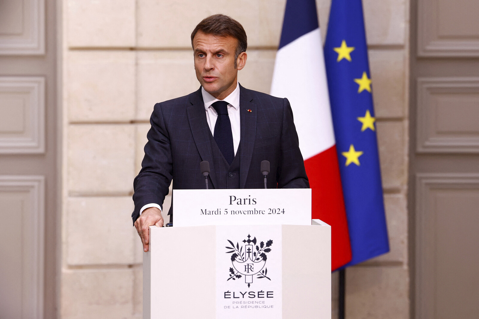 Macron ahead of the match: Will not yield to anti-Semitism