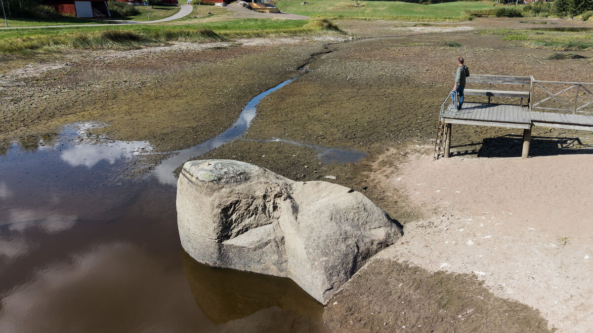 Several Swedish waterways dry up as low water levels strain ecosystems