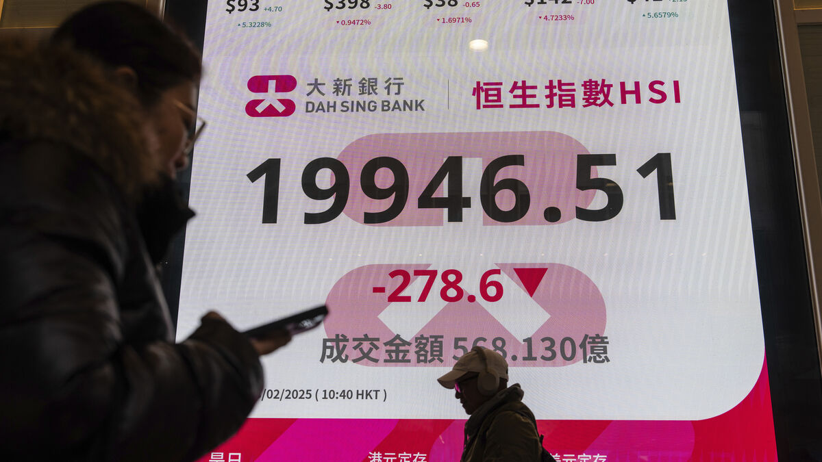 Hong Kong stock market falls as Hang Seng down 1% amid unrest near the Strait of Hormuz