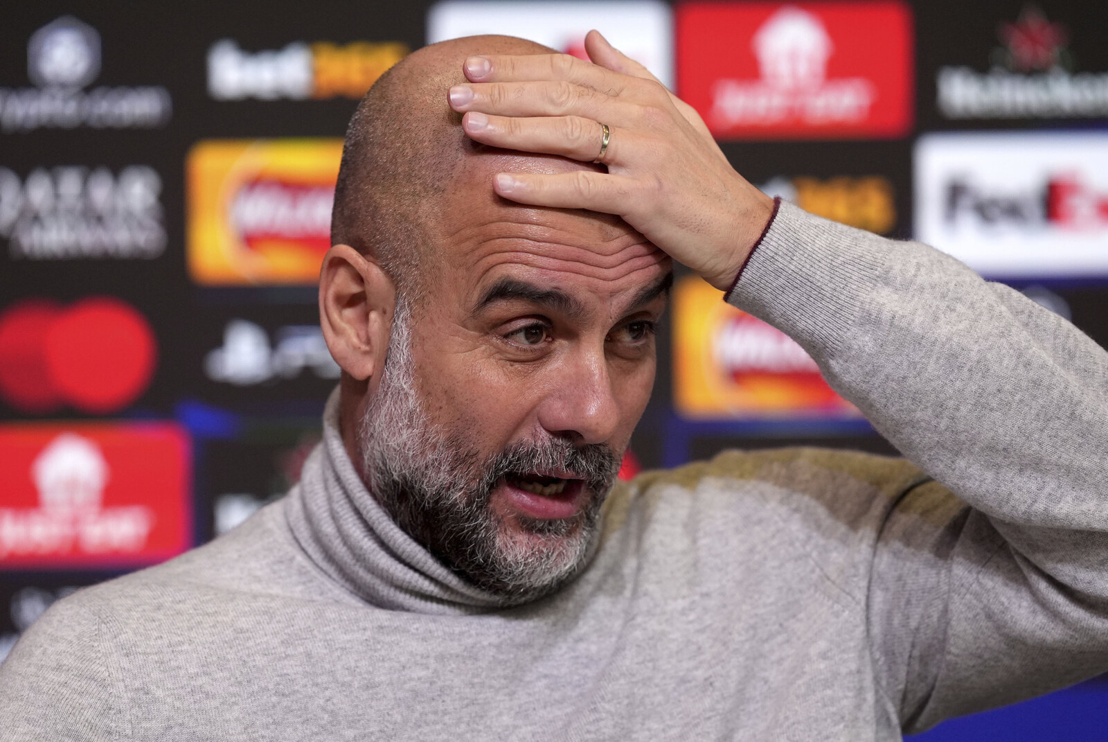 Pressed Guardiola ahead of the decisive match