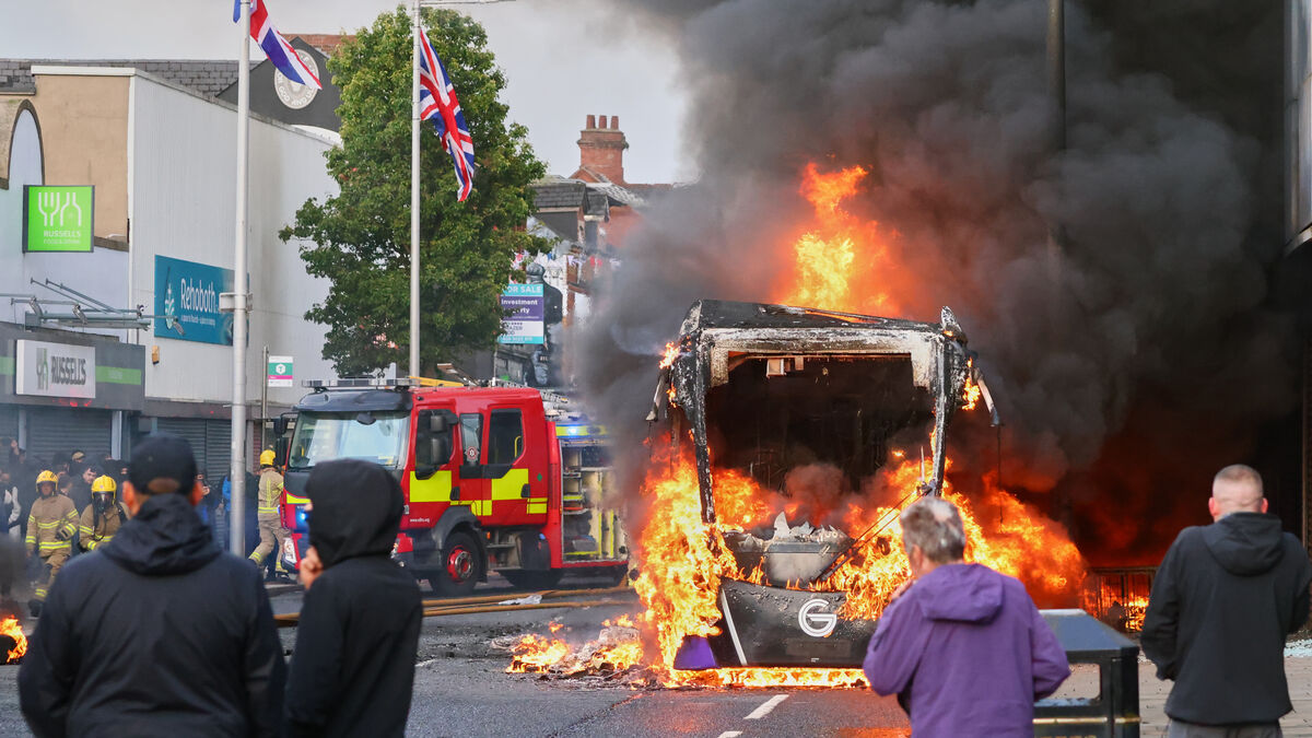 Angry protests in Belfast after