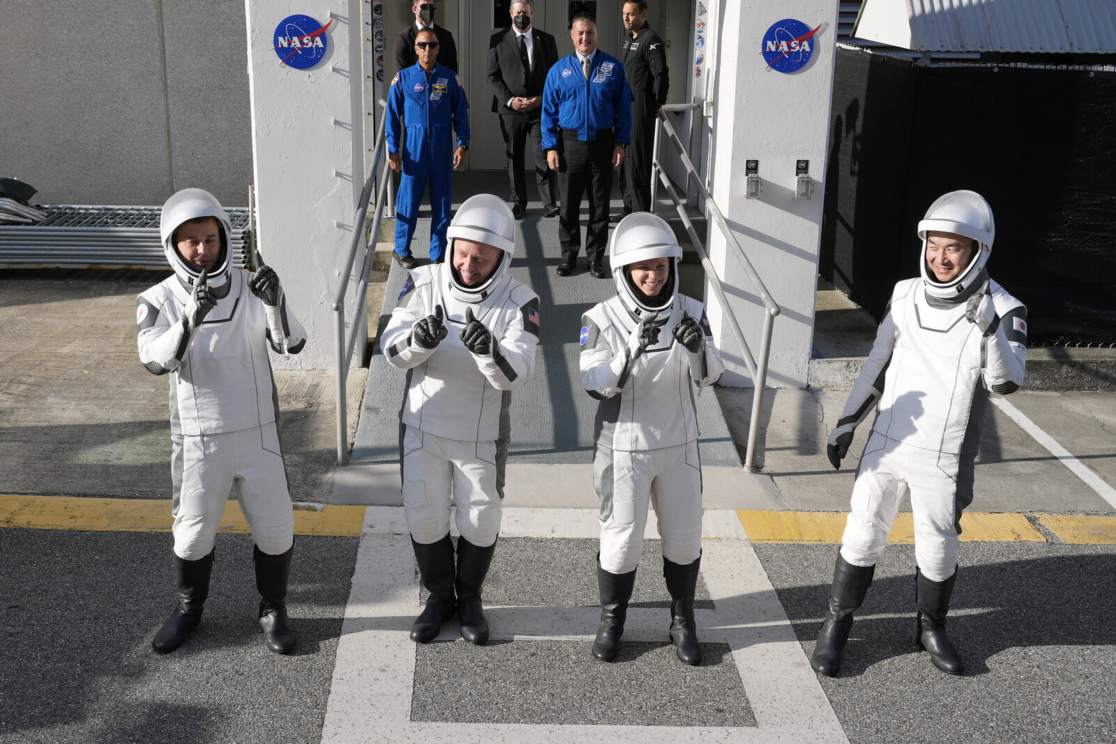 Astronauts Launch to ISS After