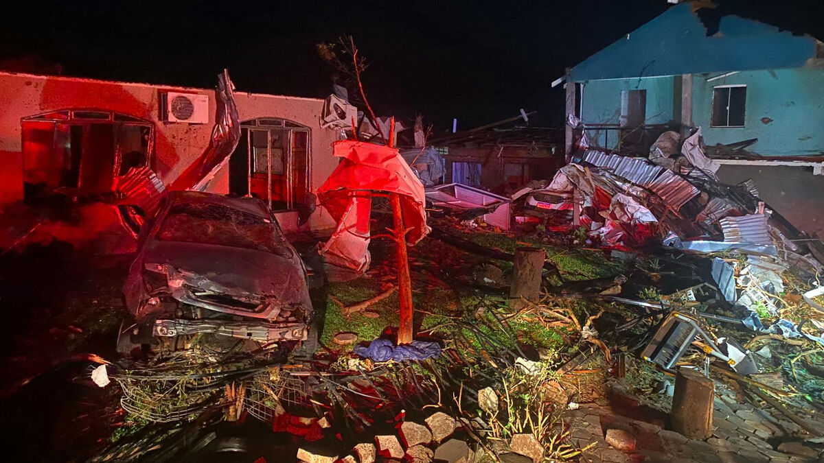 Tornado in southern Brazil –