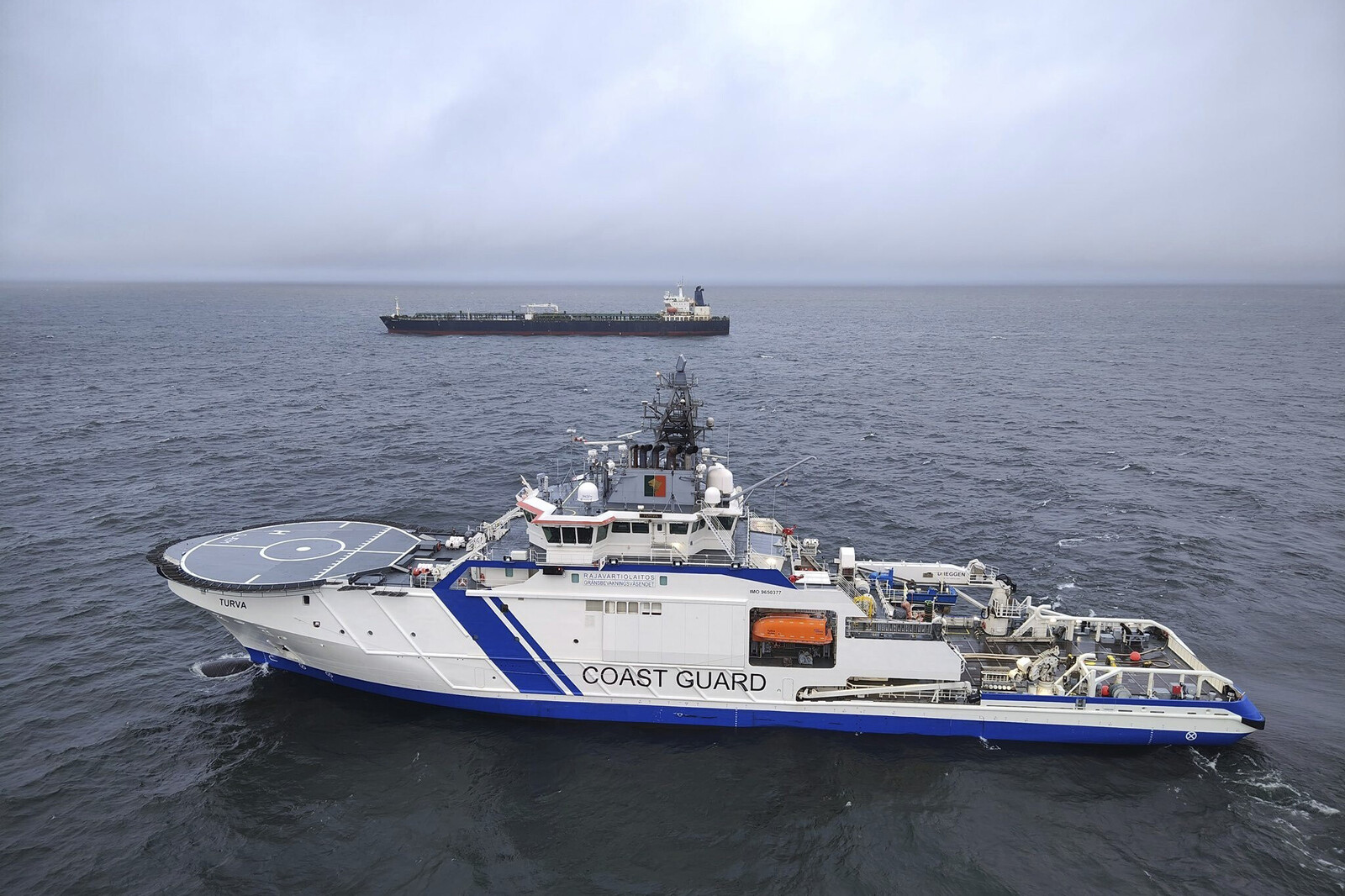 Finnish police question the crew of Eagle S