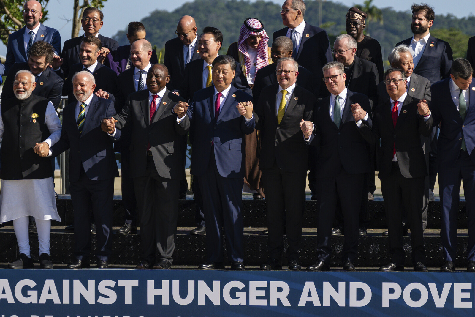 Biden missed the group photo