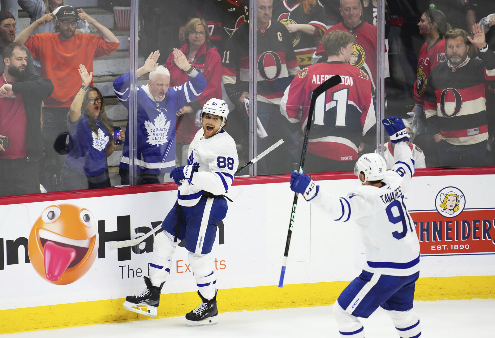Nylander Leads Toronto to Quarterfinals with Win Over Ottawa