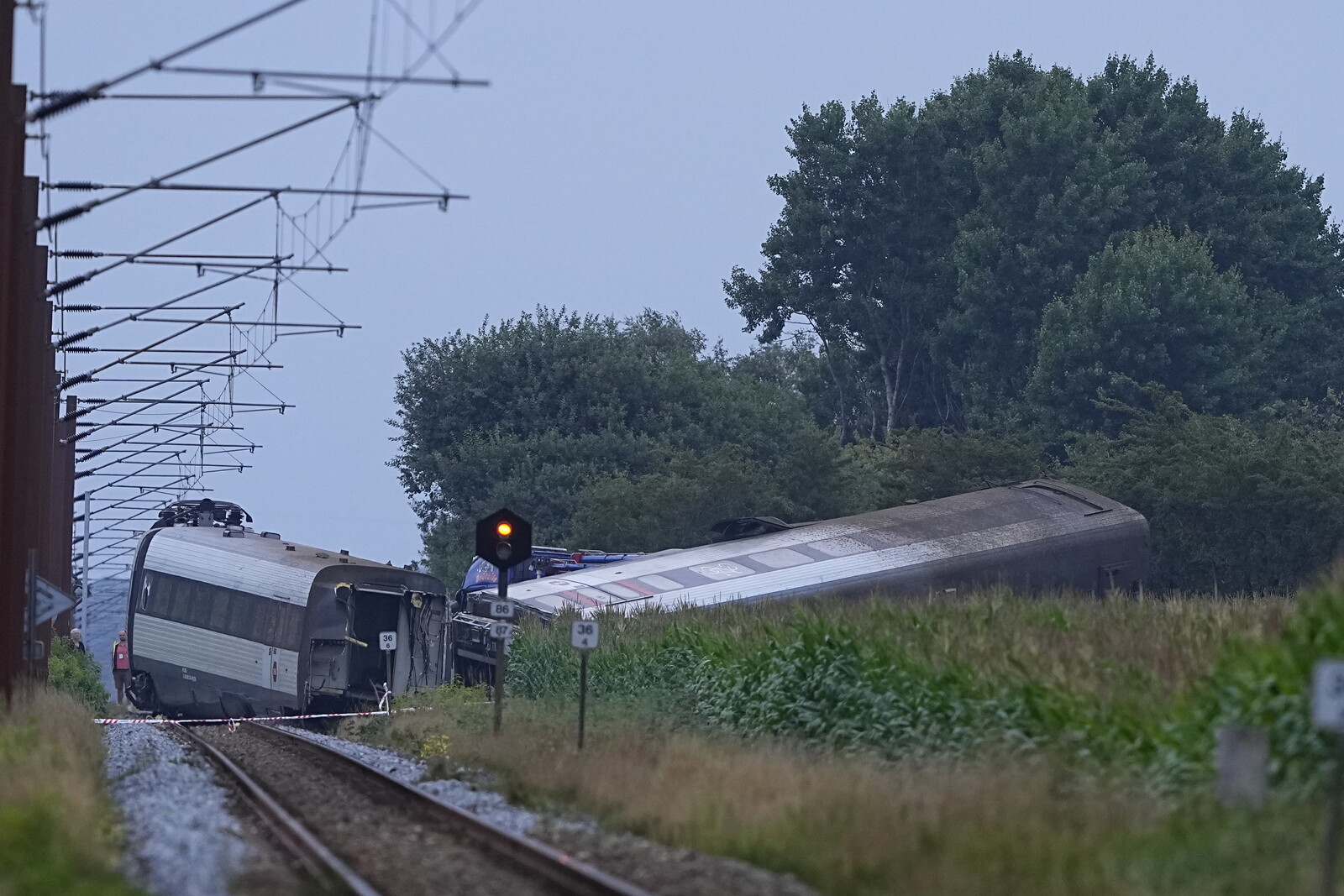 Train Accident in Denmark Leaves